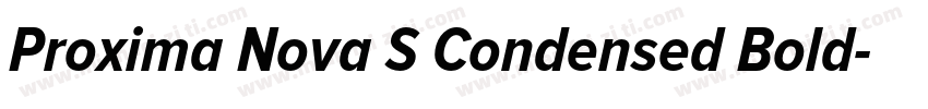 Proxima Nova S Condensed Bold字体转换